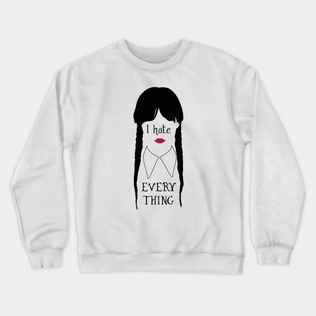 Wednesday face Crewneck Sweatshirt by AndyDesigns